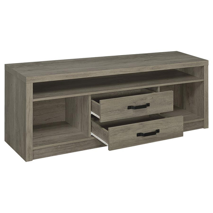 Burke 2-drawer 59" TV Console GREY DRIFTWOOD ONLy