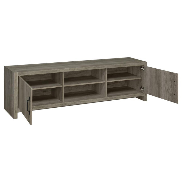 Hays 2-door 71" TV Console GREY DRIFTWOOD ONLY