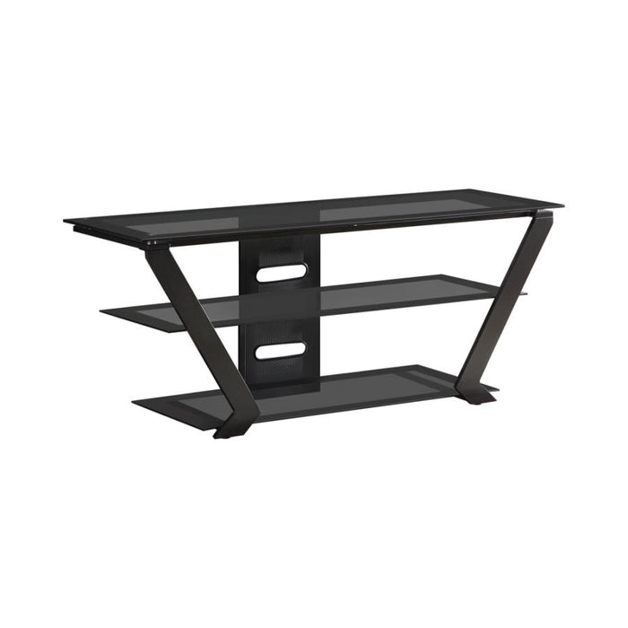 Donlyn 2-tier 50" TV Console BLACK ONLY