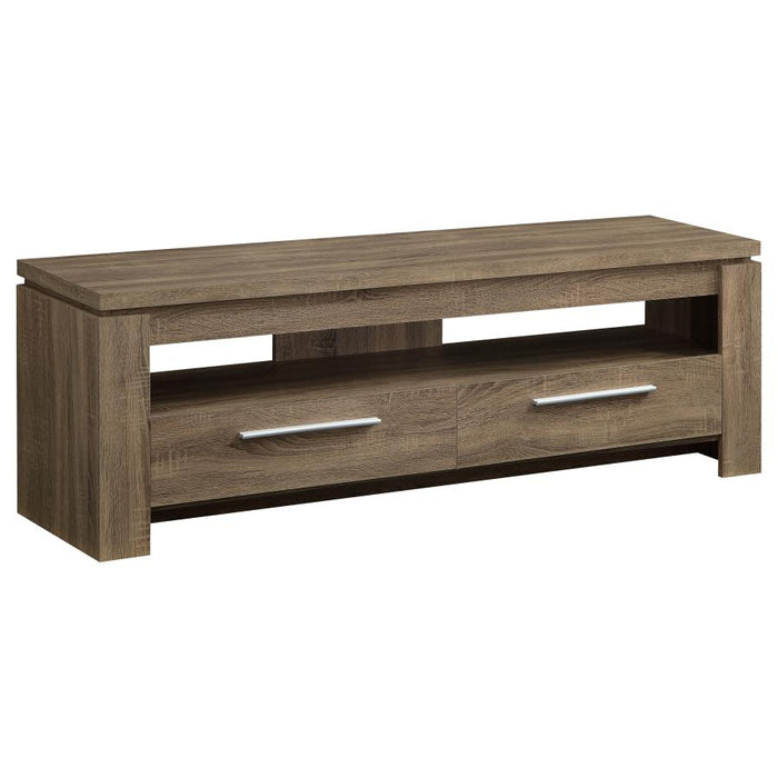 Elkton 2-drawer 59" TV Console WEATHERED BROWN