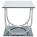 danville-u-shaped-end-table-chrome