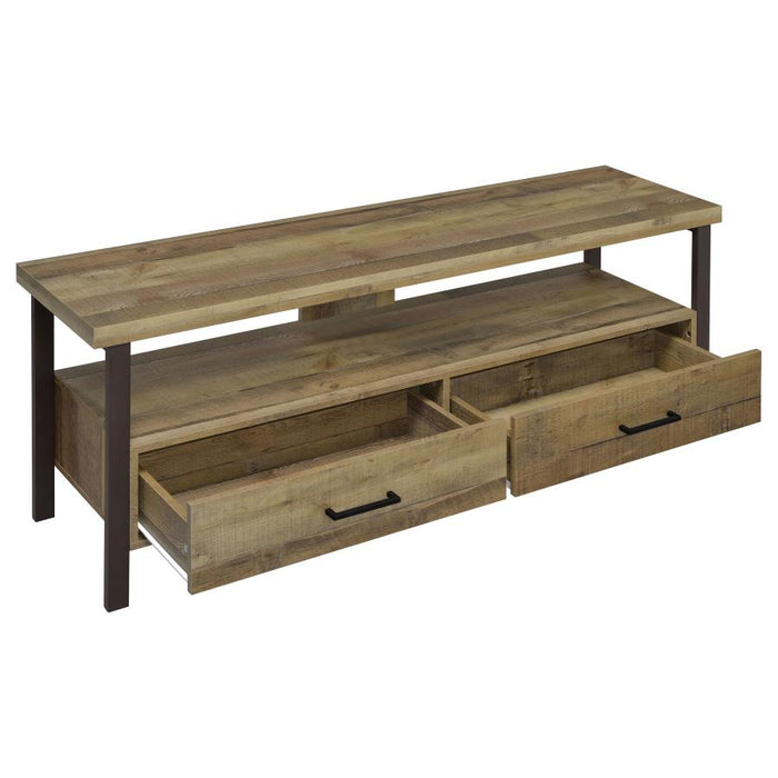 Ruston 59" 2-drawer TV Console WEATHERED PINE