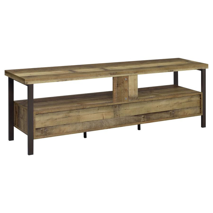 Ruston 71" 3-drawer TV Console WEATHERED PINE ONLY