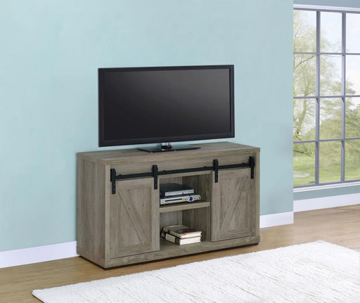 brockton-47-inch-3-shelf-sliding-doors-tv-console-grey-driftwood