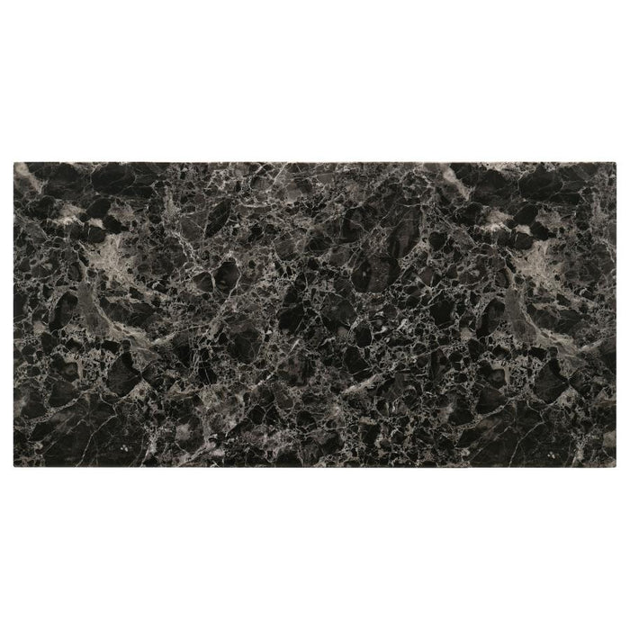 Darius Faux Marble Rectangle 3-piece Occasional Table Set Black