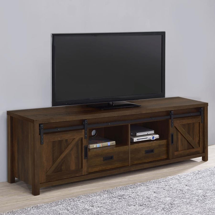 Madra Rectangular 79" TV Console with 2 Sliding Doors