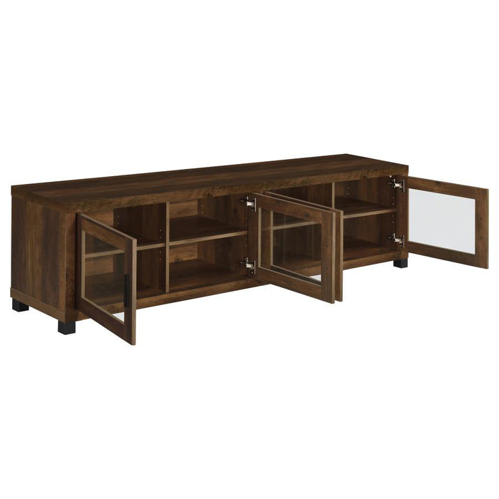 Sachin Rectangular 79"TV Console with Glass Doors