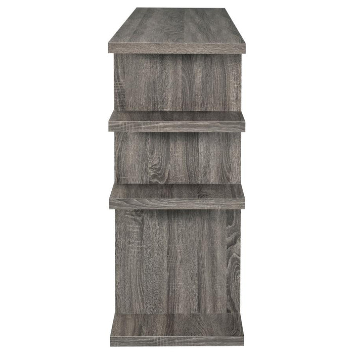 Santos 3-tier Bookcase Weathered Grey