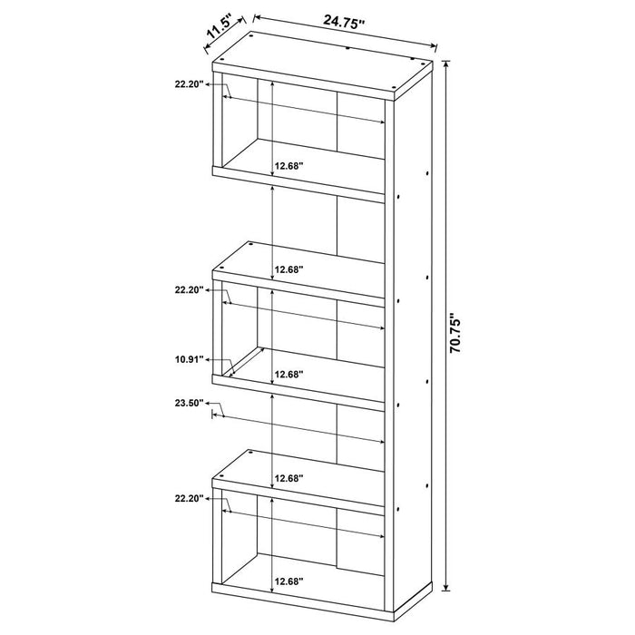 Joey 5-tier Bookcase Salvaged Cabin