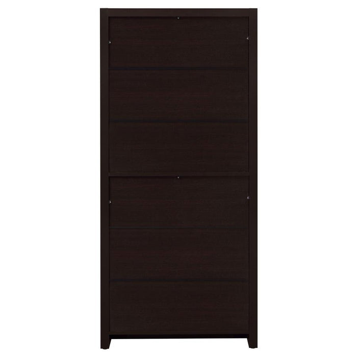 Skylar 5-shelf Bookcase with Storage Drawer Cappuccino