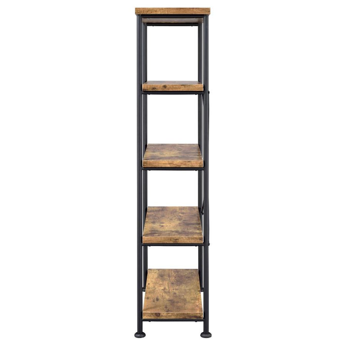 Analiese 4-shelf Bookcase Antique Nutmeg