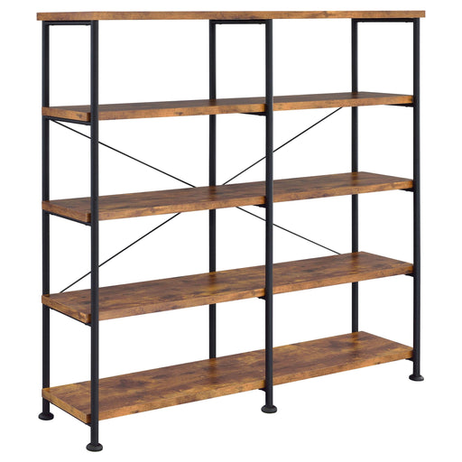 barritt-industrial-antique-nutmeg-double-wide-bookcase