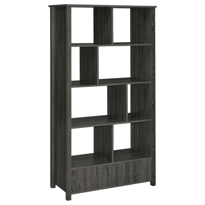 Dylan Rectangular 8-shelf Bookcase GREY