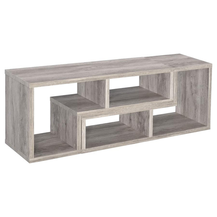 Velma Convertable Bookcase and TV Console Grey Driftwood