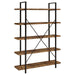 cole-5-shelf-bookcase-antique-nutmeg-and-black