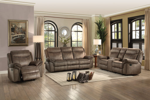 aram-recliner-loveseat-brown-microfiber