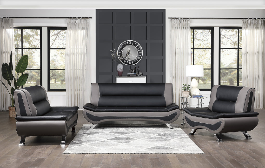 Veloce Loveseat BLACK/GREY