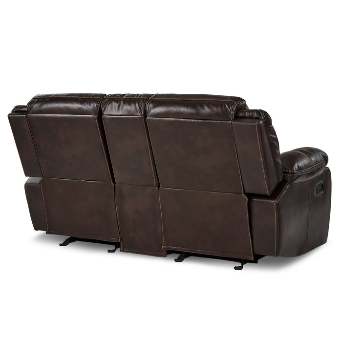 Bastrop Recliner Loveseat BROWN VINYL