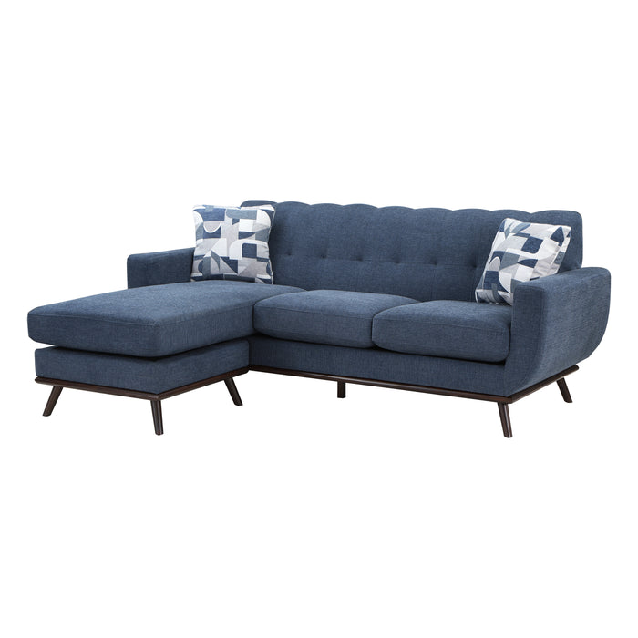 # Mid Century Reversible Sofa Chaise BLUE