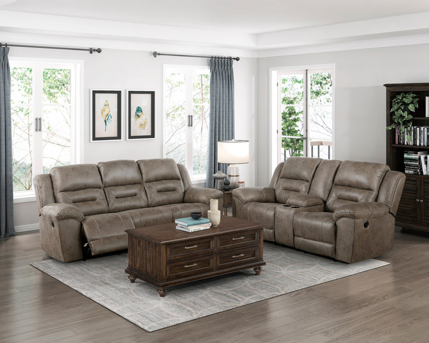 Hazen Recliner Loveseat BROWN