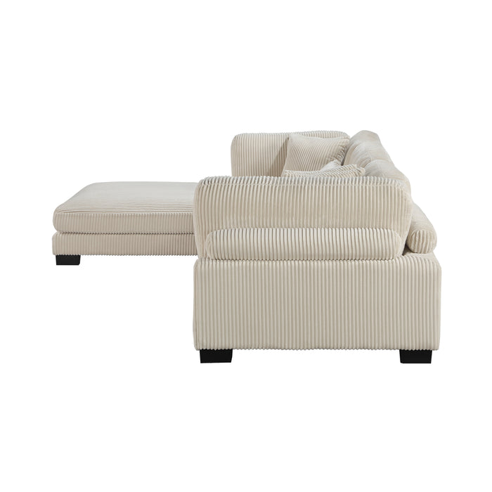 Traverse 4-Piece Modular Sectional with Ottoman BEIGE