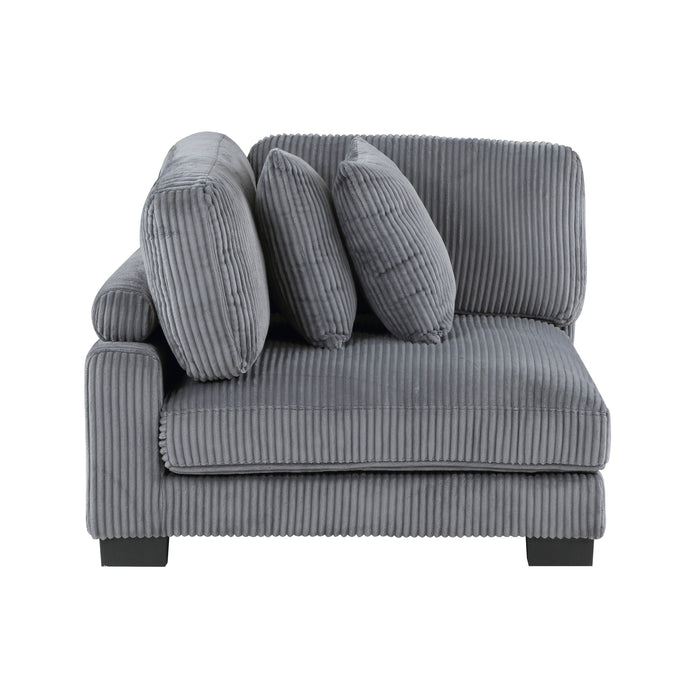 Traverse 5-Piece Modular Sectional W/ Ottoman GREY