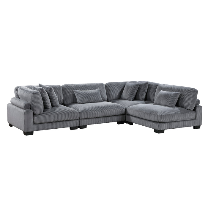 Traverse 4-Piece Modular Sectional GREY