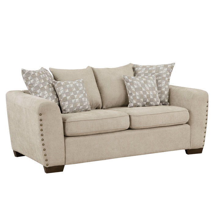 SS Chenille Loveseat LITE BROWN