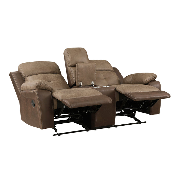 Glendale Recliner Loveseat BROWN