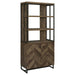 millbrook-2-door-bookcase-rustic-oak-herringbone-and-gunmetal