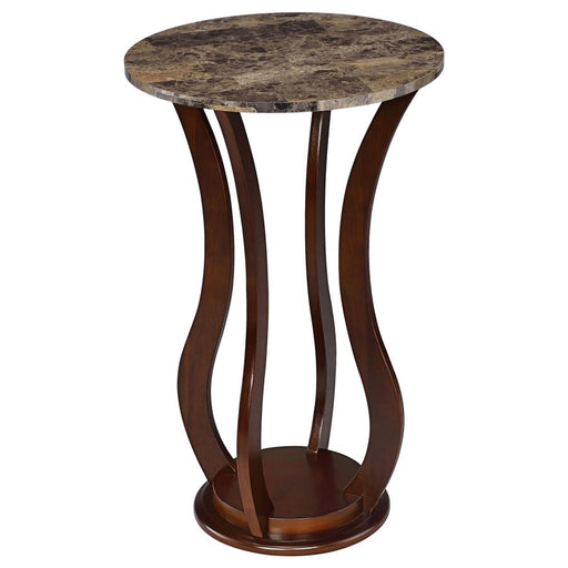 elton-round-marble-top-accent-table-brown