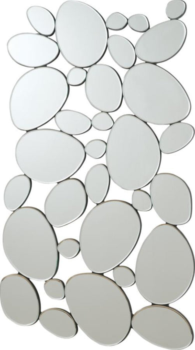 Topher Pebble-Shaped Decorative Mirror Silver