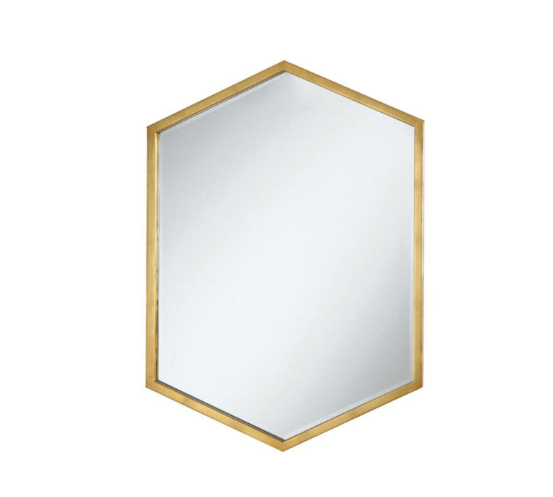 Bledel Hexagon Shaped Wall Mirror Gold