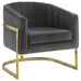 joey-tufted-barrel-accent-chair-dark-grey-and-gold