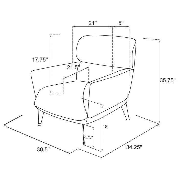 Andrea Accent Chair BLUE