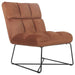 lux-armless-upholstered-accent-chair-burnt-orange