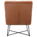 lux-armless-upholstered-accent-chair-burnt-orange