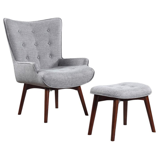 willow-upholstered-accent-chair-with-ottoman-grey-and-brown