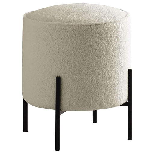 basye-round-upholstered-ottoman-beige-and-matte-black