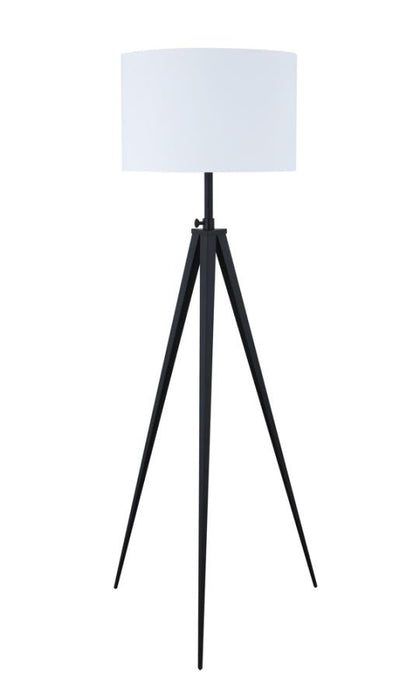 Harrington Tripod Legs Floor Lamp White and Black