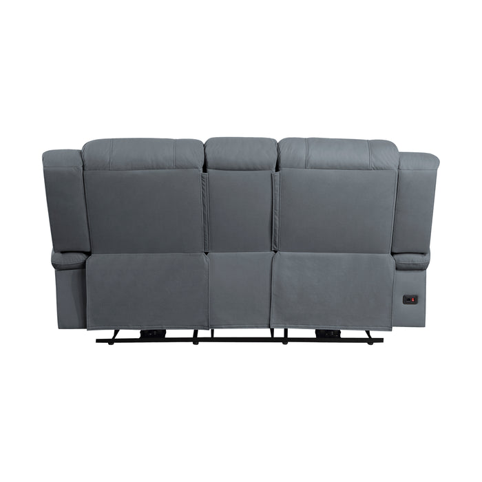 Camryn Power Recliner Loveseat GRAPHITE BLUE