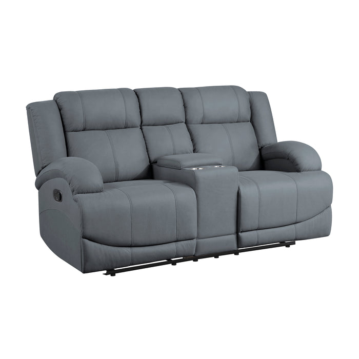 Camryn Recliner Loveseat GRAPHITE BLUE