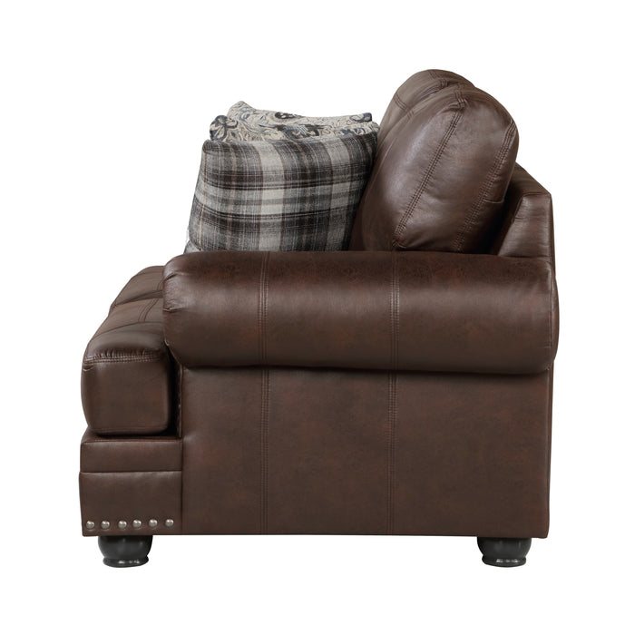 Franklin Loveseat DARK BROWN