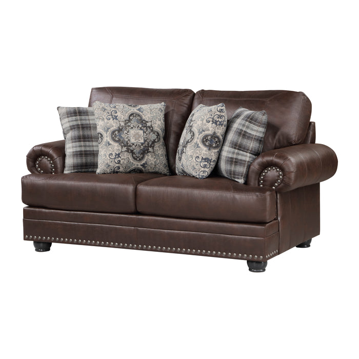 Franklin Loveseat DARK BROWN