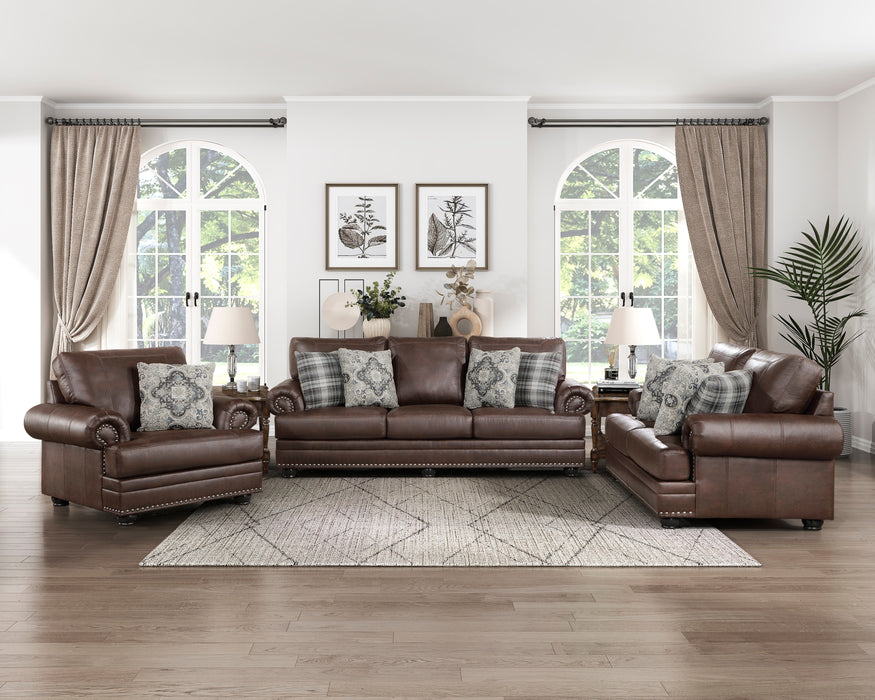 Franklin Loveseat DARK BROWN