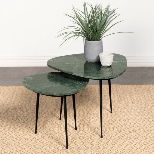 tobias-2-piece-triangular-marble-top-nesting-table-green-and-black