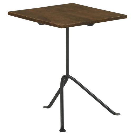 heitor-square-accent-table-with-tripod-legs-dark-brown-and-gunmetal