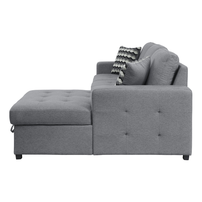 Soloman 2-Piece Sectional W/ Hidden Storage & Right Chaise Only