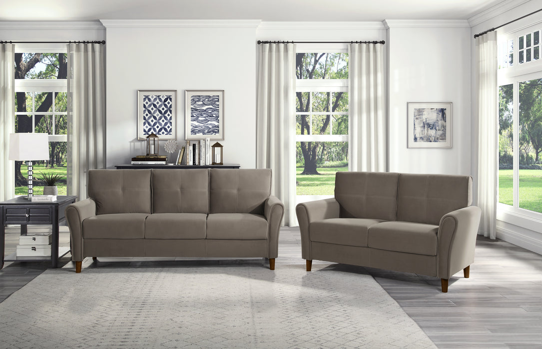 Dunleith Loveseat BROWN