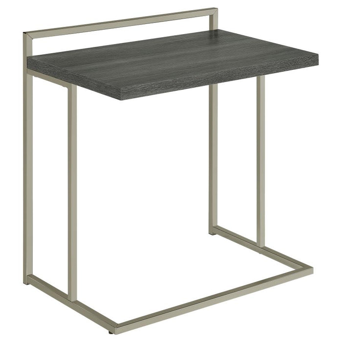 Dani Rectangular Snack Table with Metal Base GREY